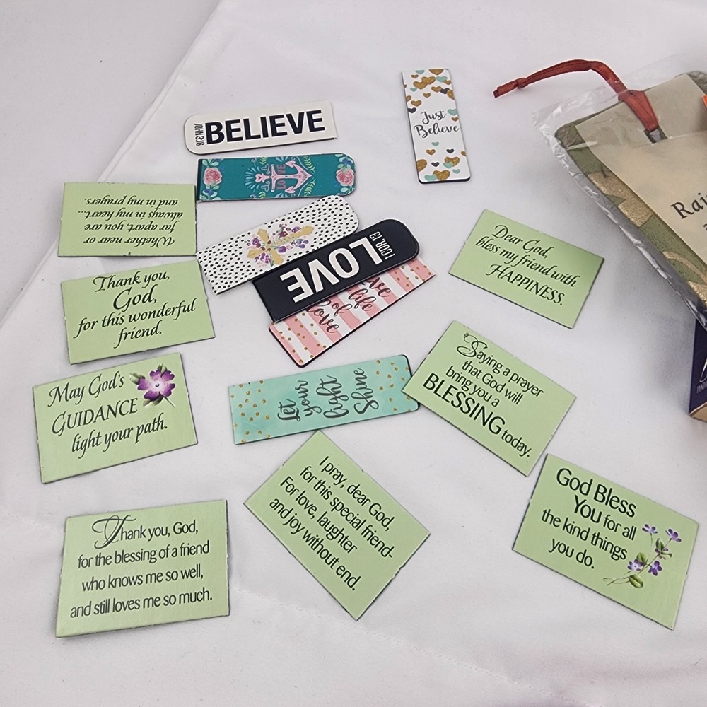 Lot Religious Prayer Cards ‎ Bookmarks  Touch Point For Women Book Magnets - Picture 12 of 12